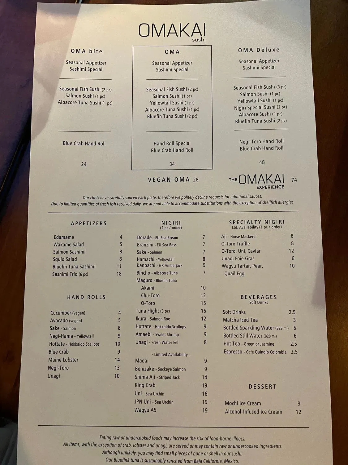 Menu 5