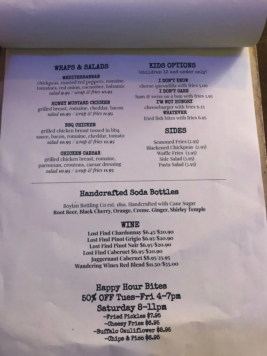 Menu 1