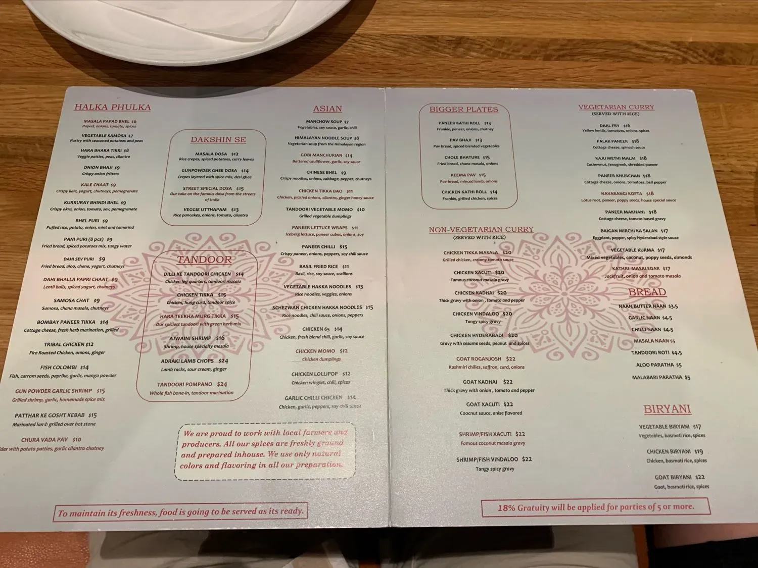 Menu 6