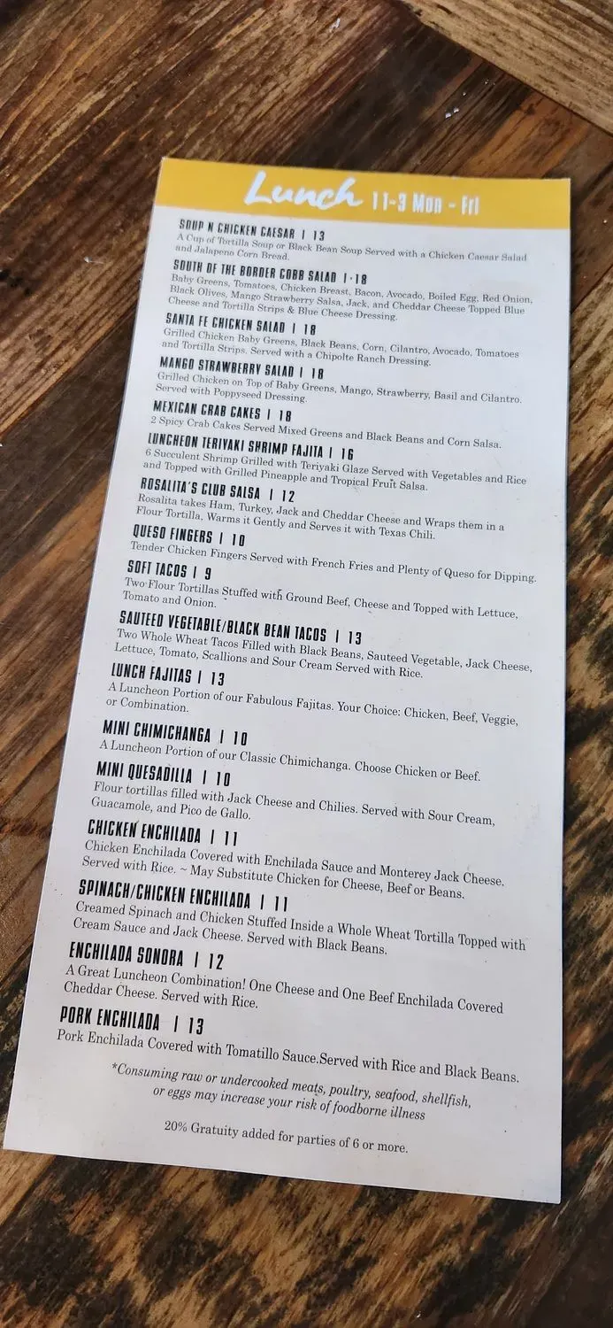 Menu 1