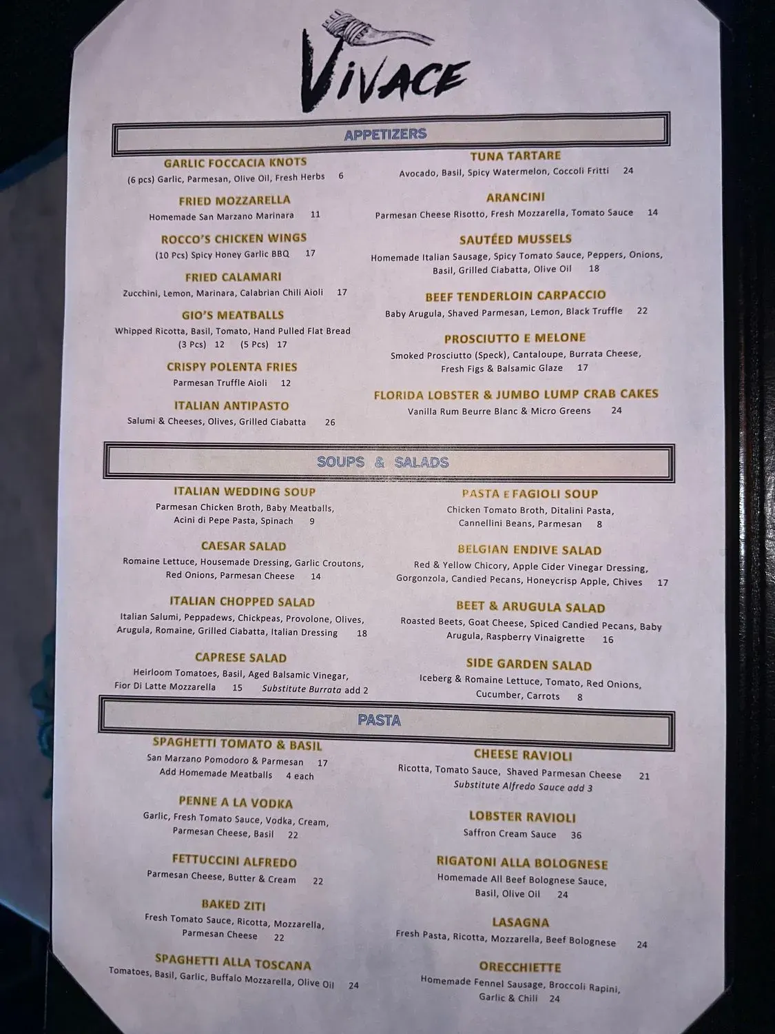 Menu 1