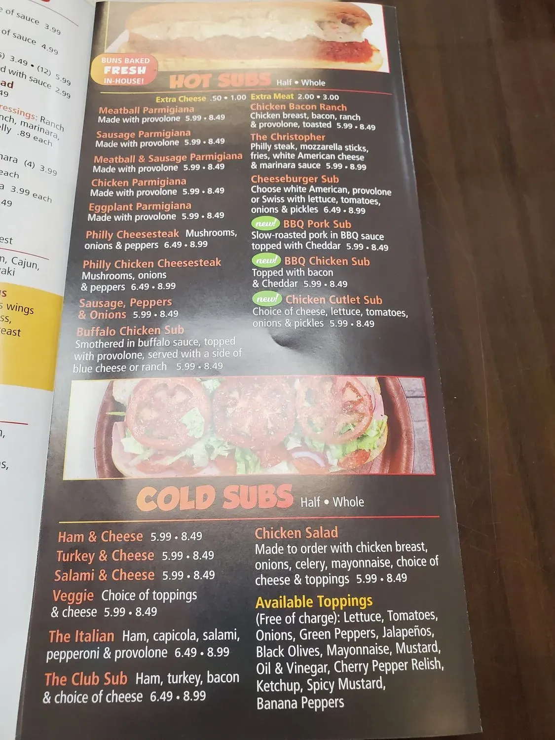 Menu 5