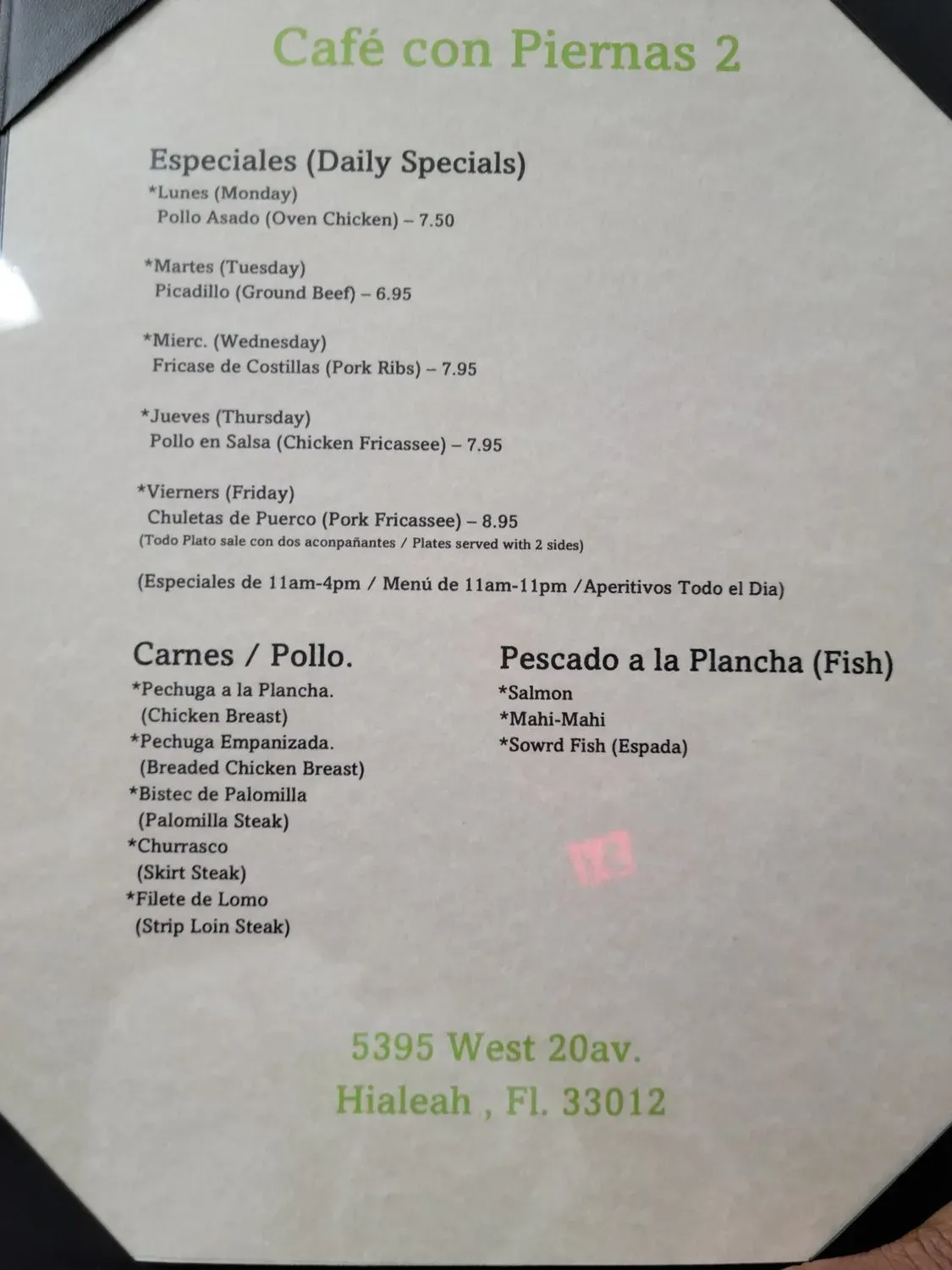 Menu 2