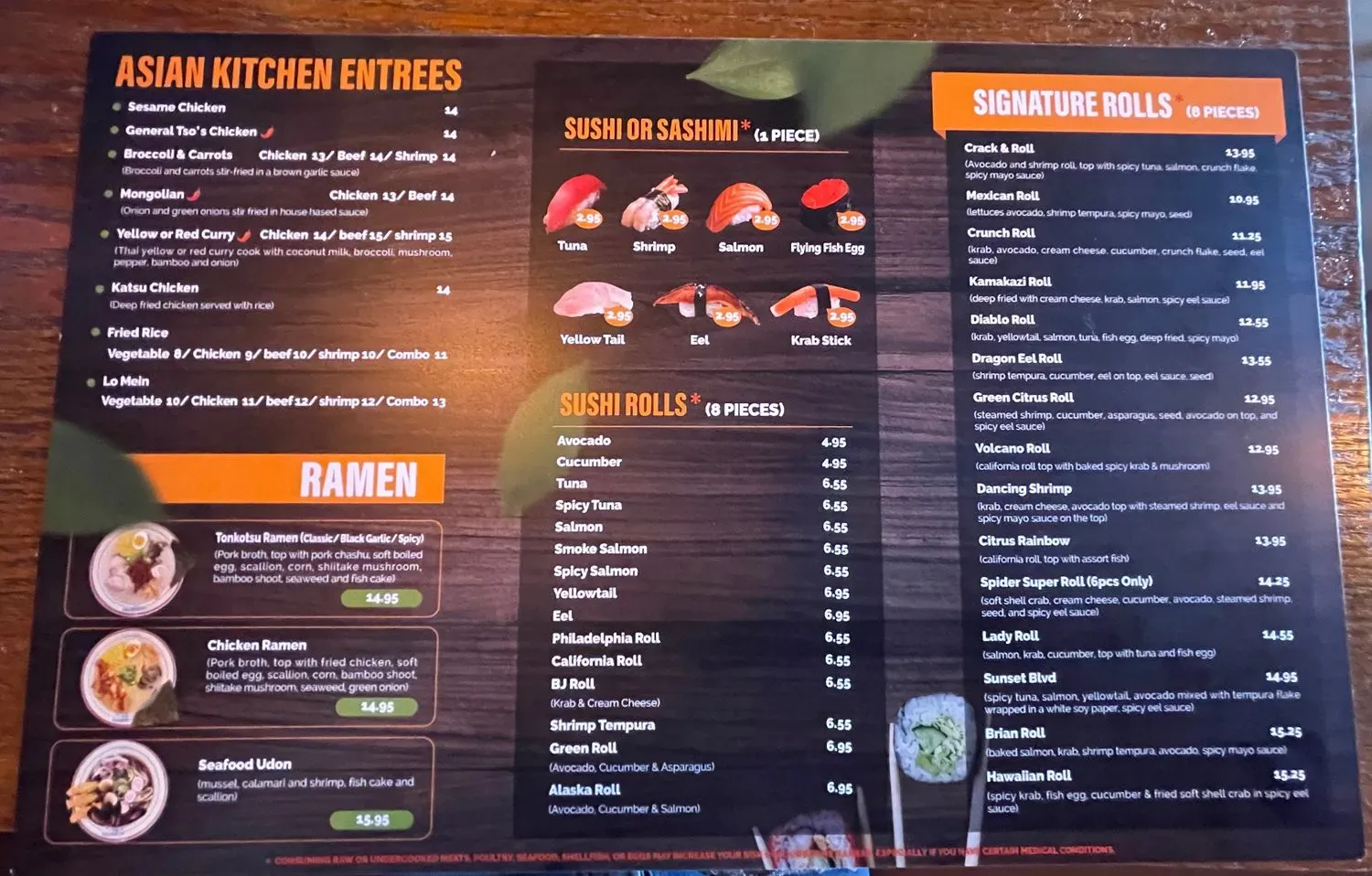 Menu 5