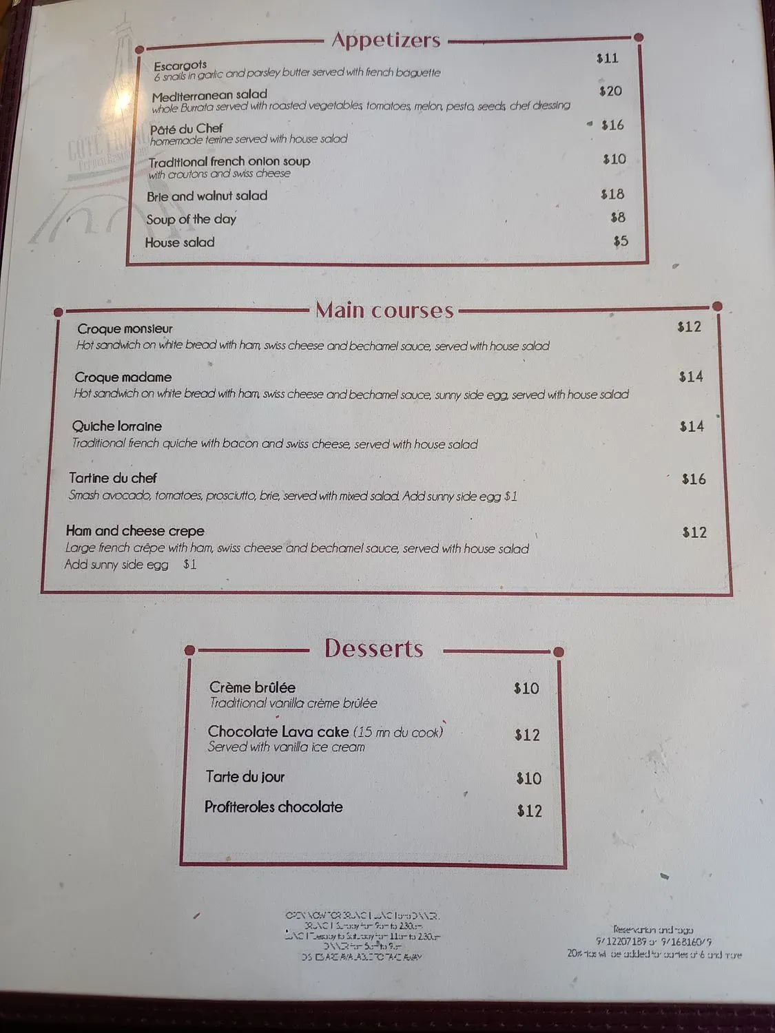 Menu 1