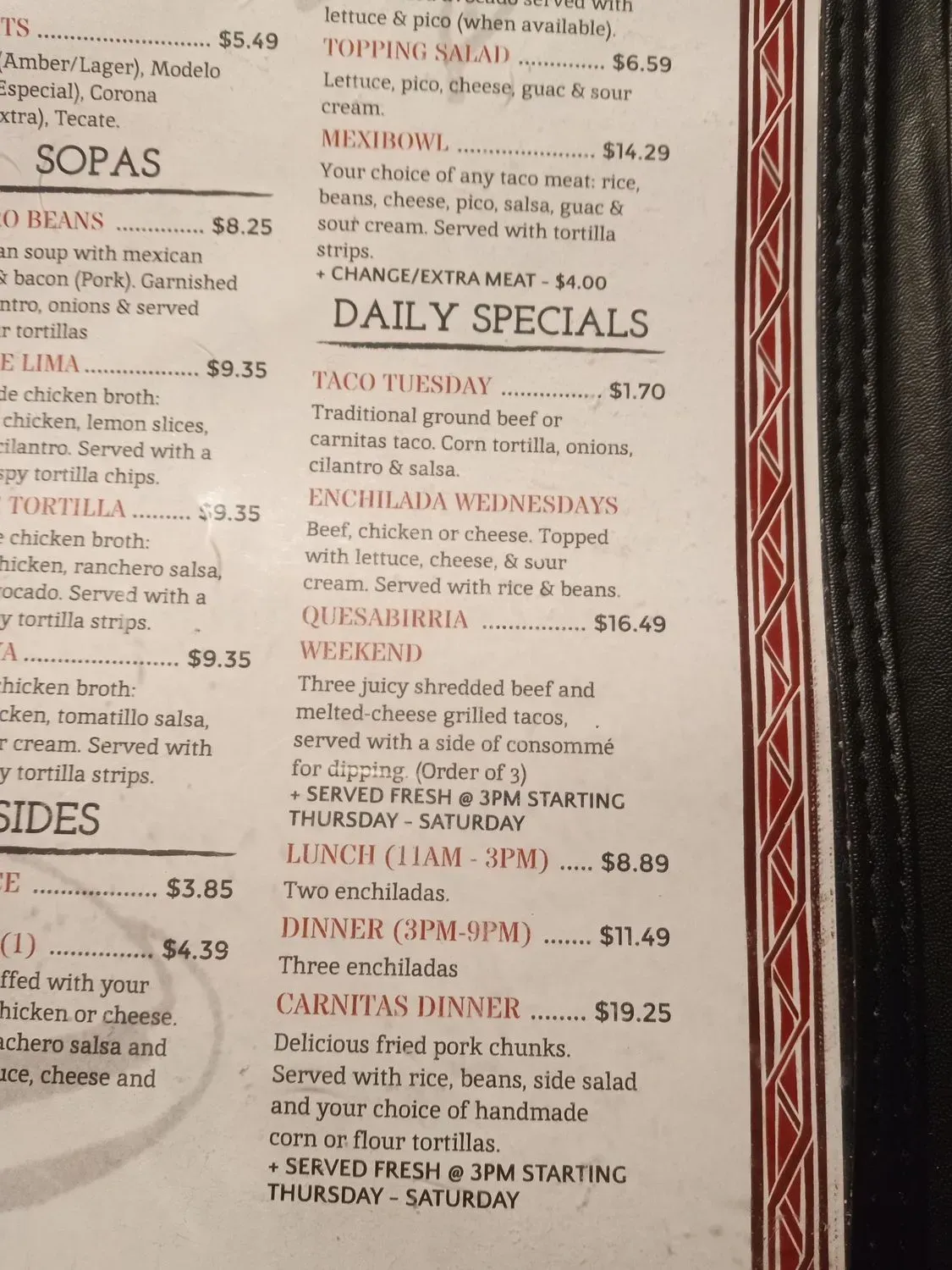 Menu 2