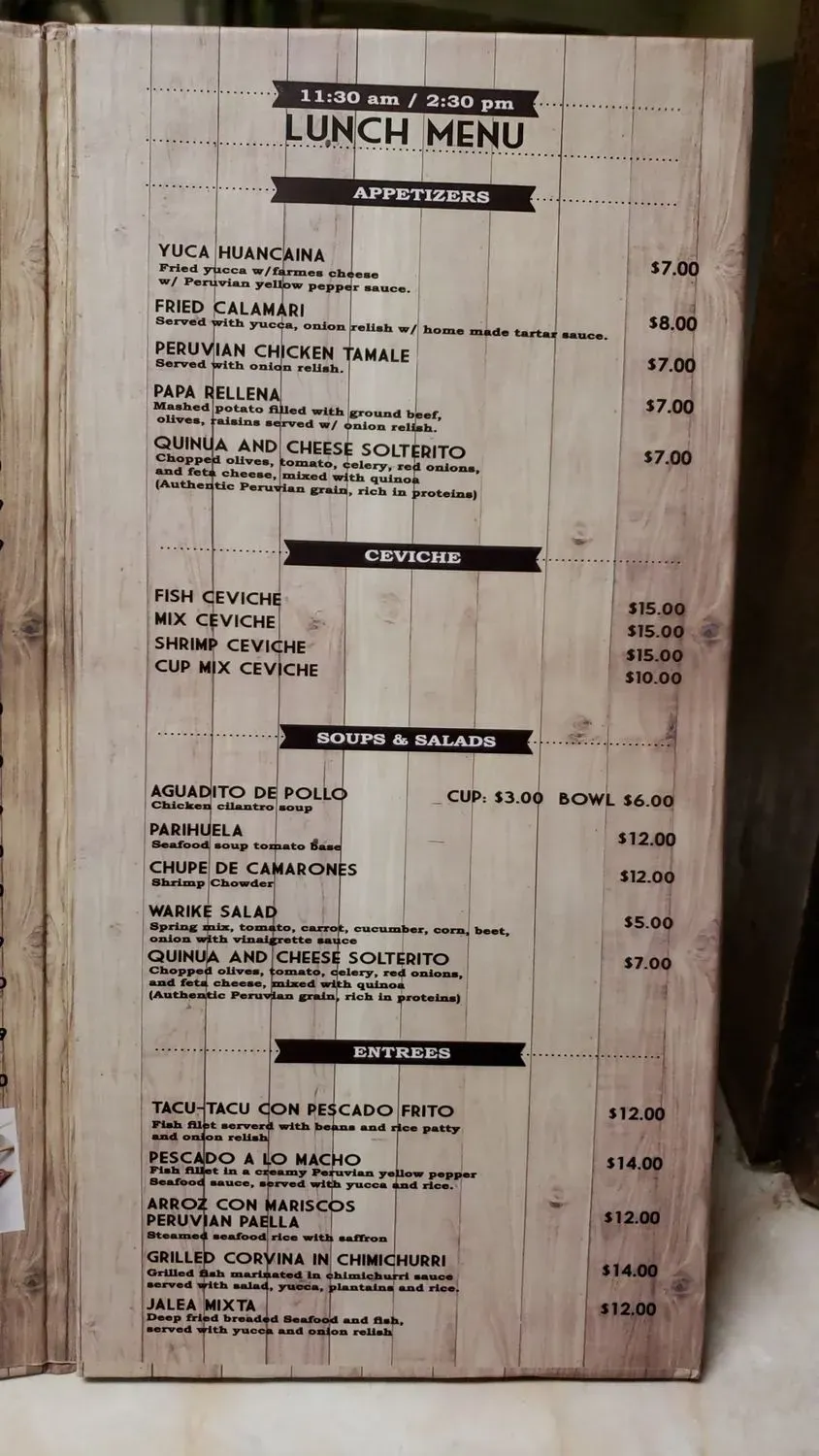 Menu 5