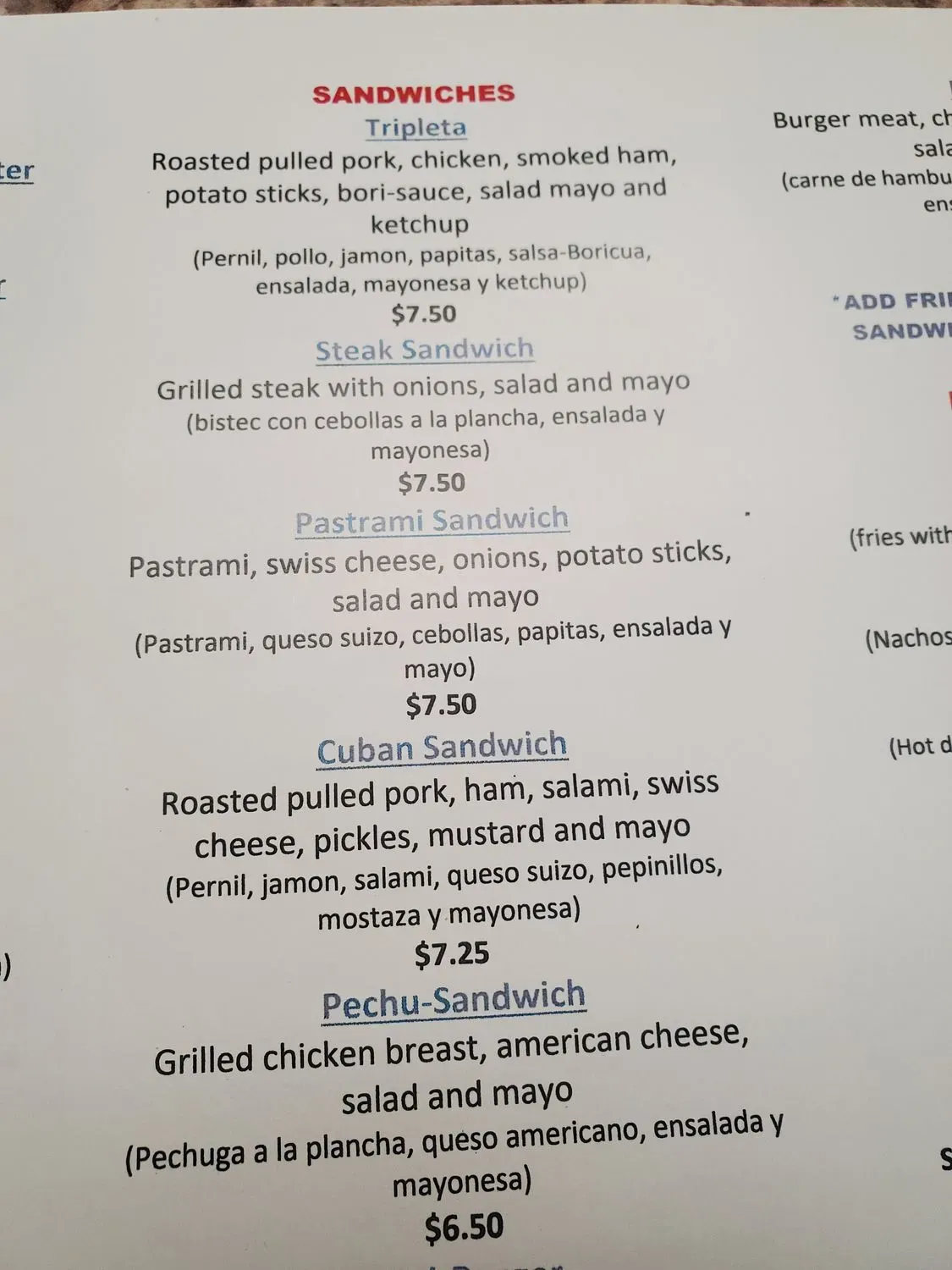 Menu 2