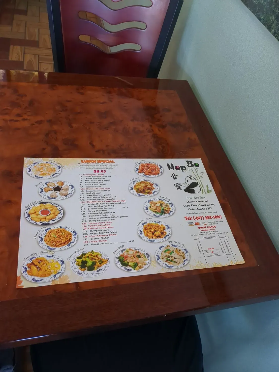 hop bo Menu - Updated November 2025