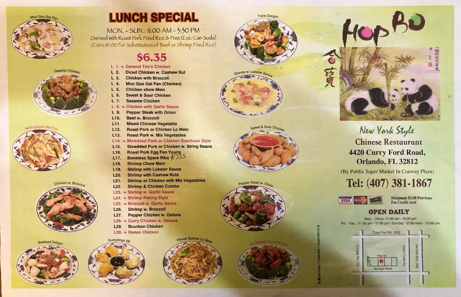 hop bo Menu - Updated November 2025