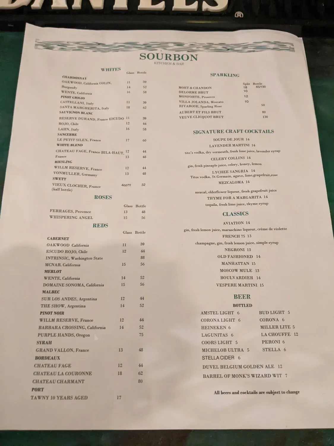 Menu 6