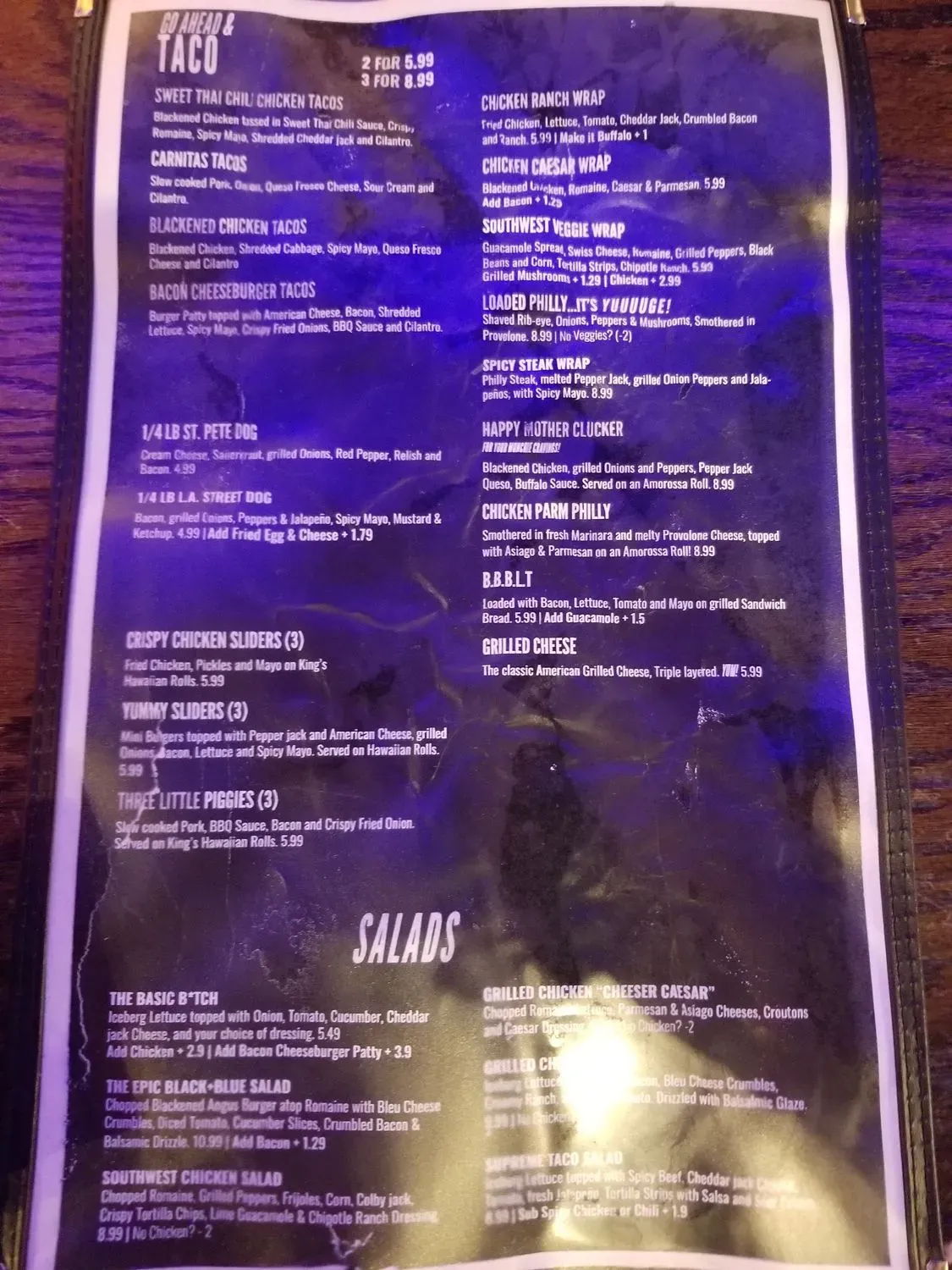 Menu 5