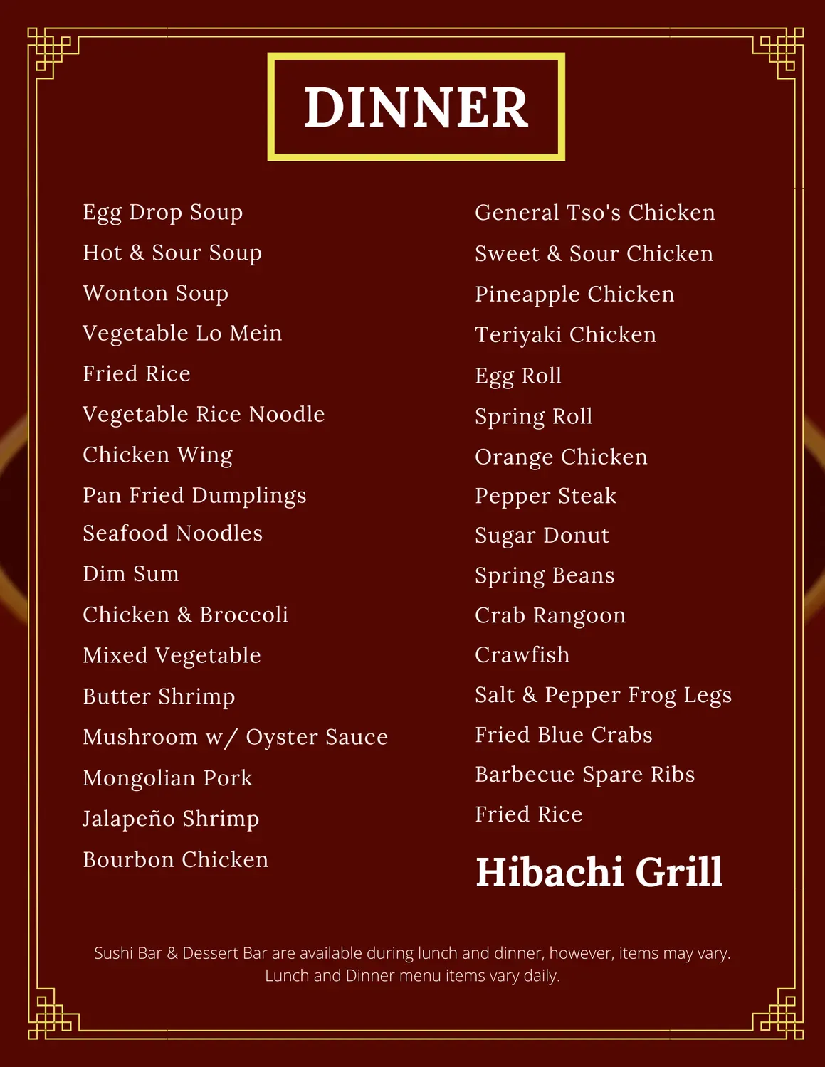 Menu 2