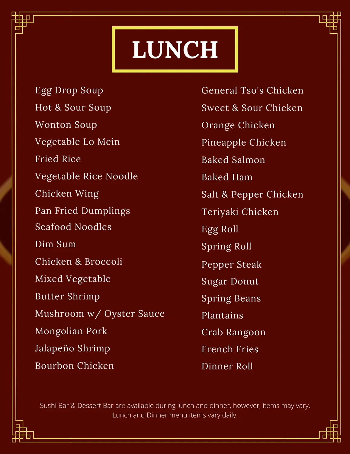 Menu 1