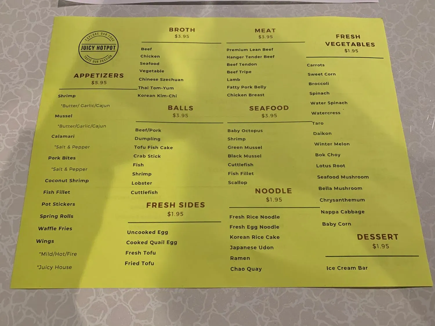 Menu 3