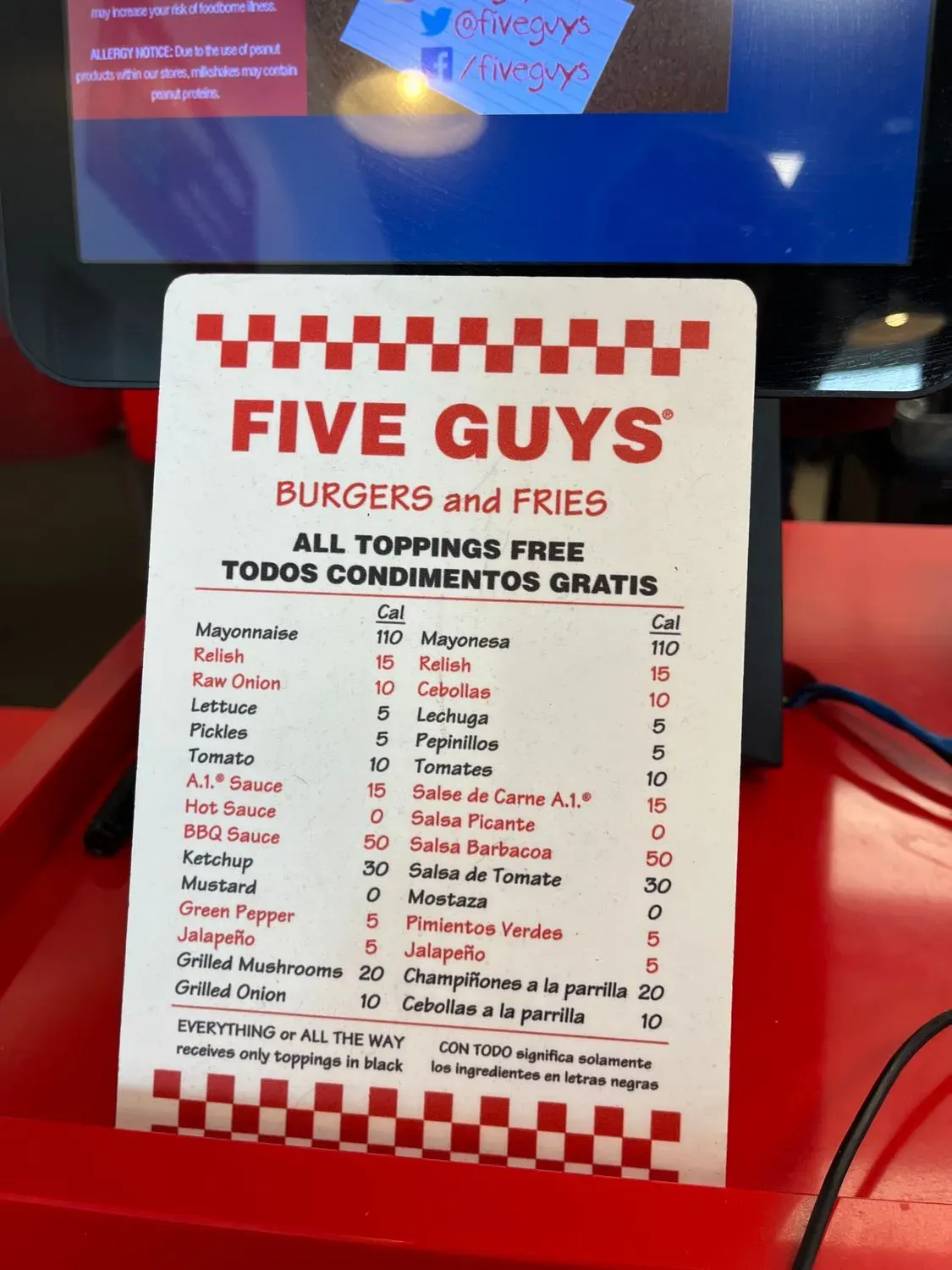 Menu 5