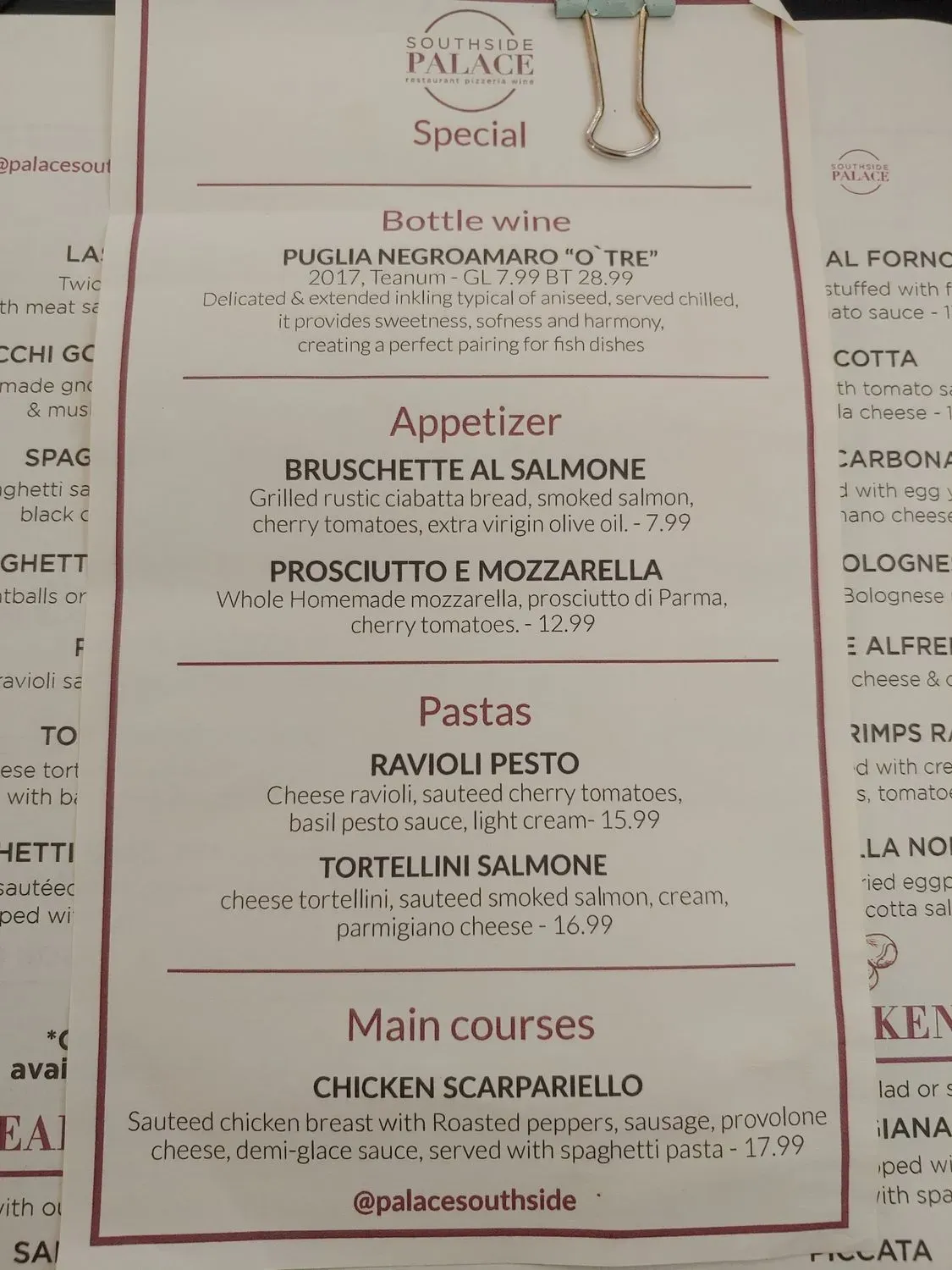 Menu 2