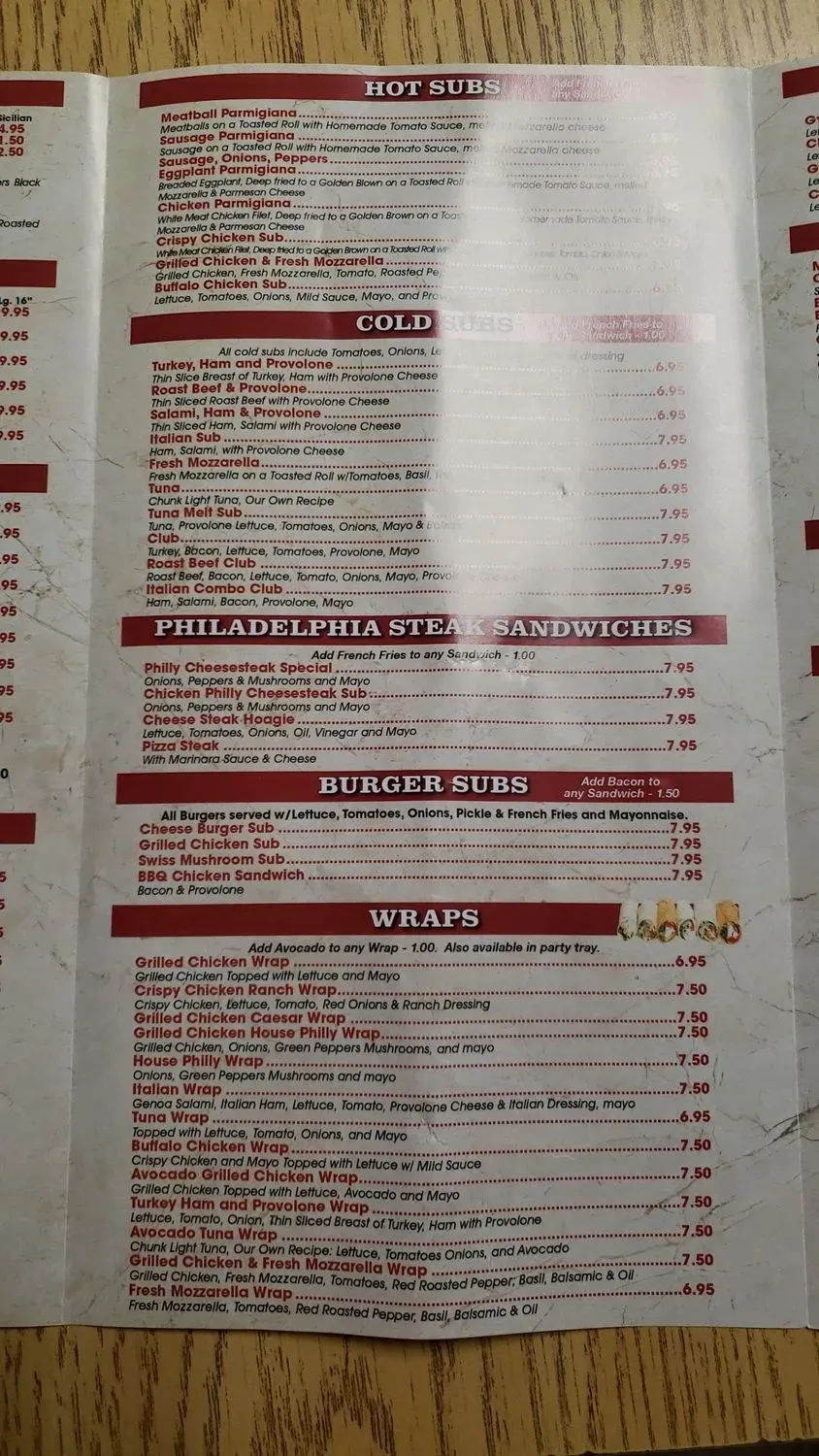 Menu 5