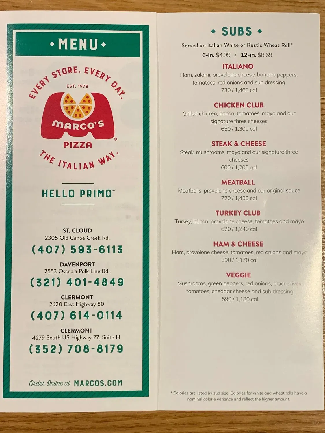 Menu 2