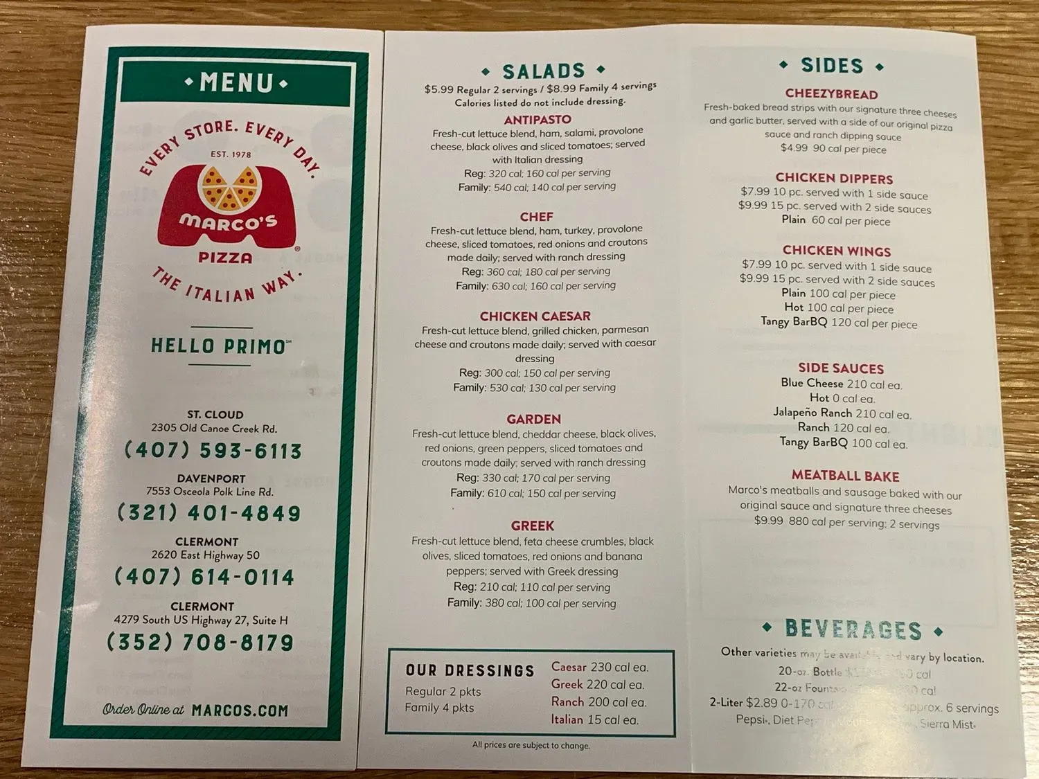 Menu 3