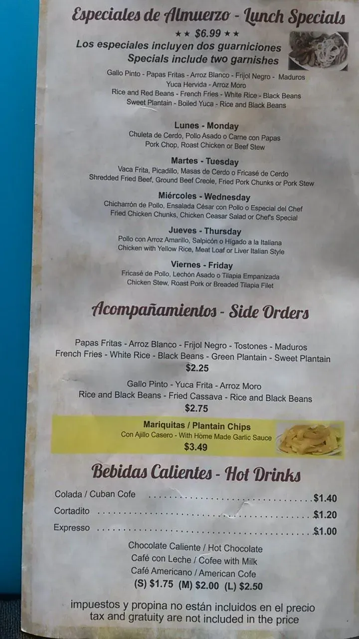 Menu 5