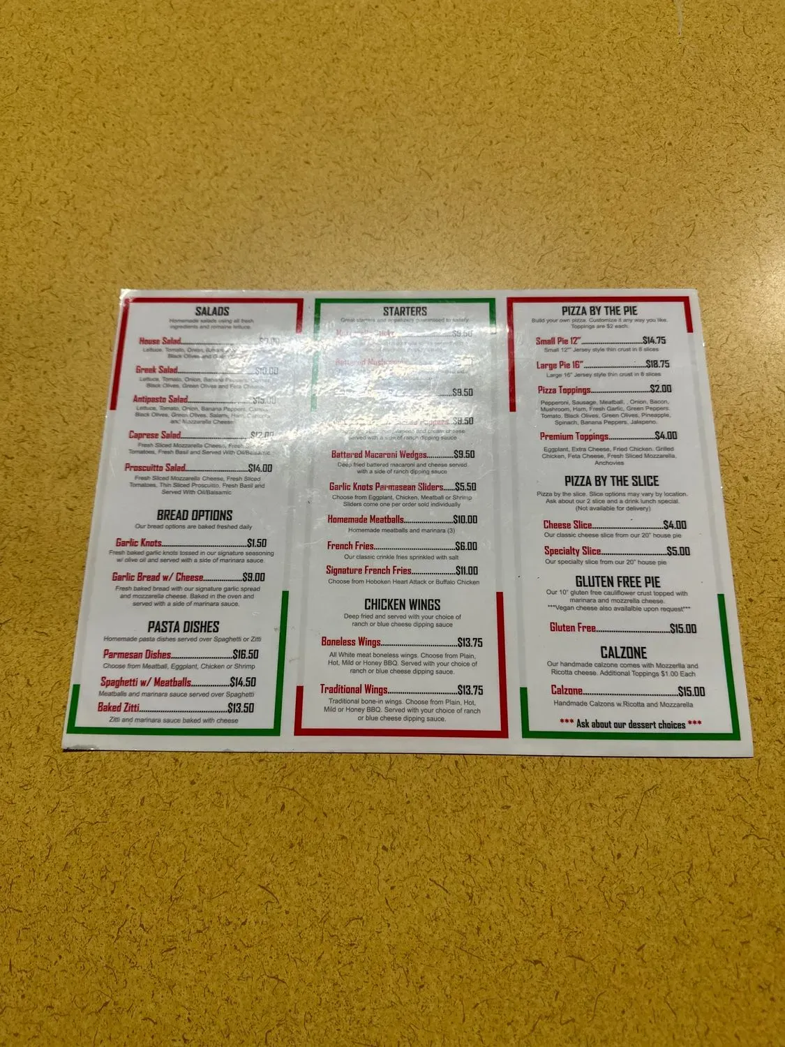 Menu 2