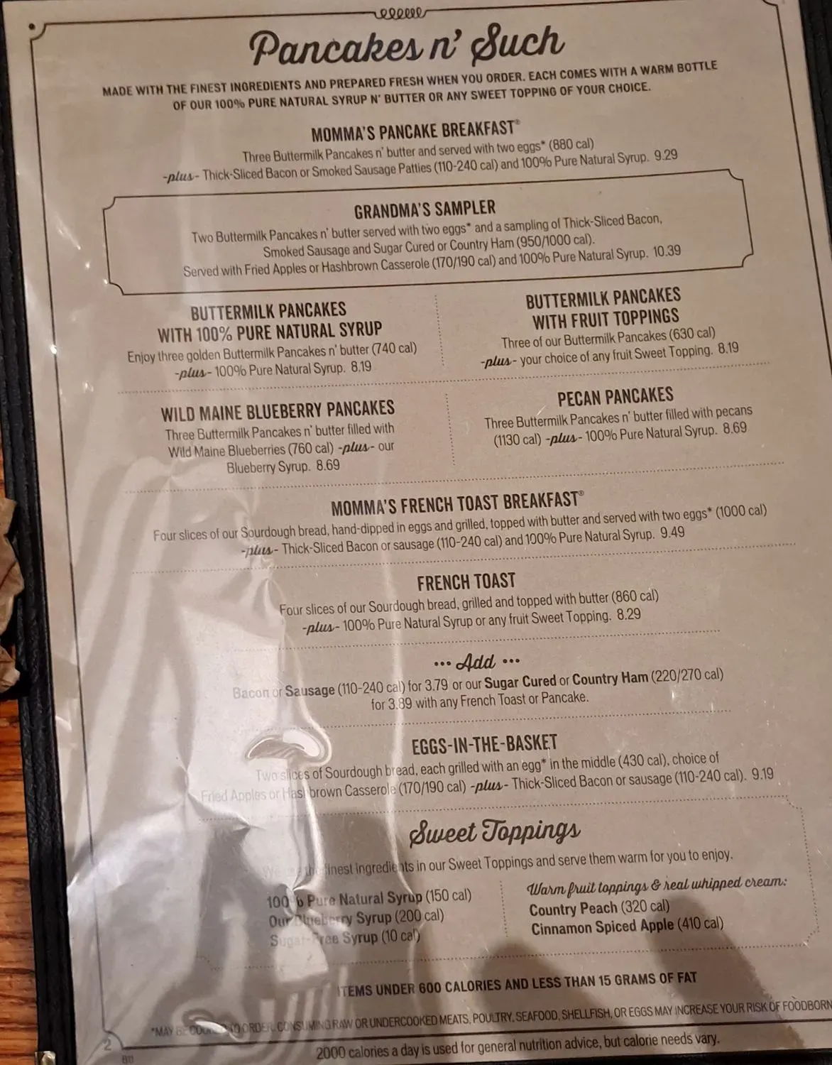 Menu 5