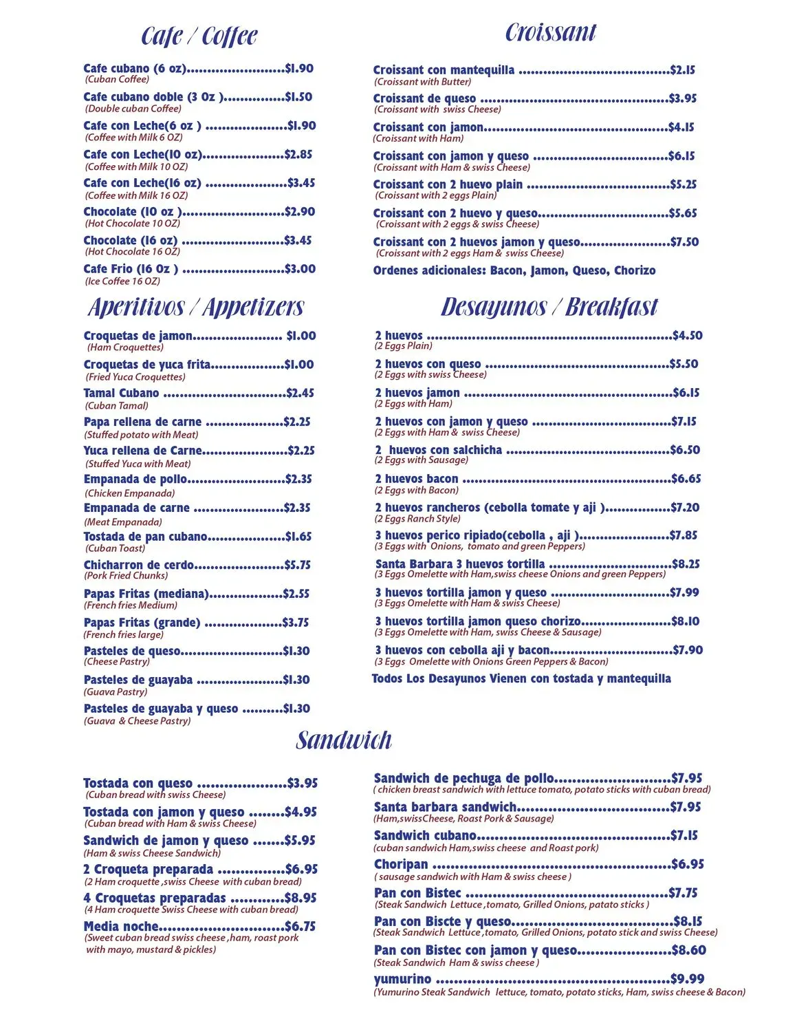 Menu 6