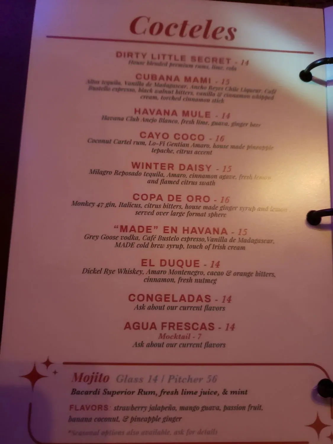 Menu 6