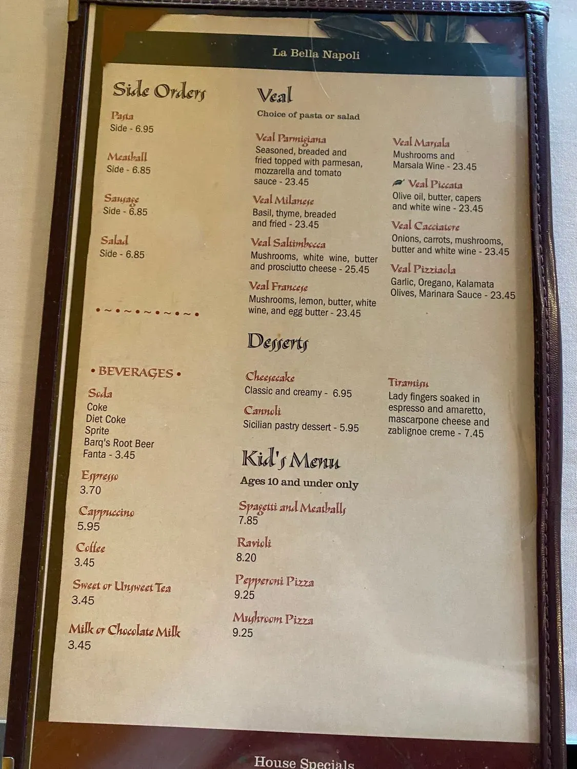 Menu 4