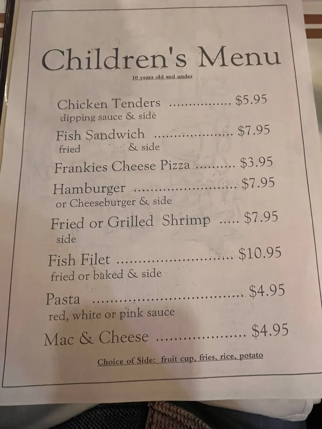 Menu 4