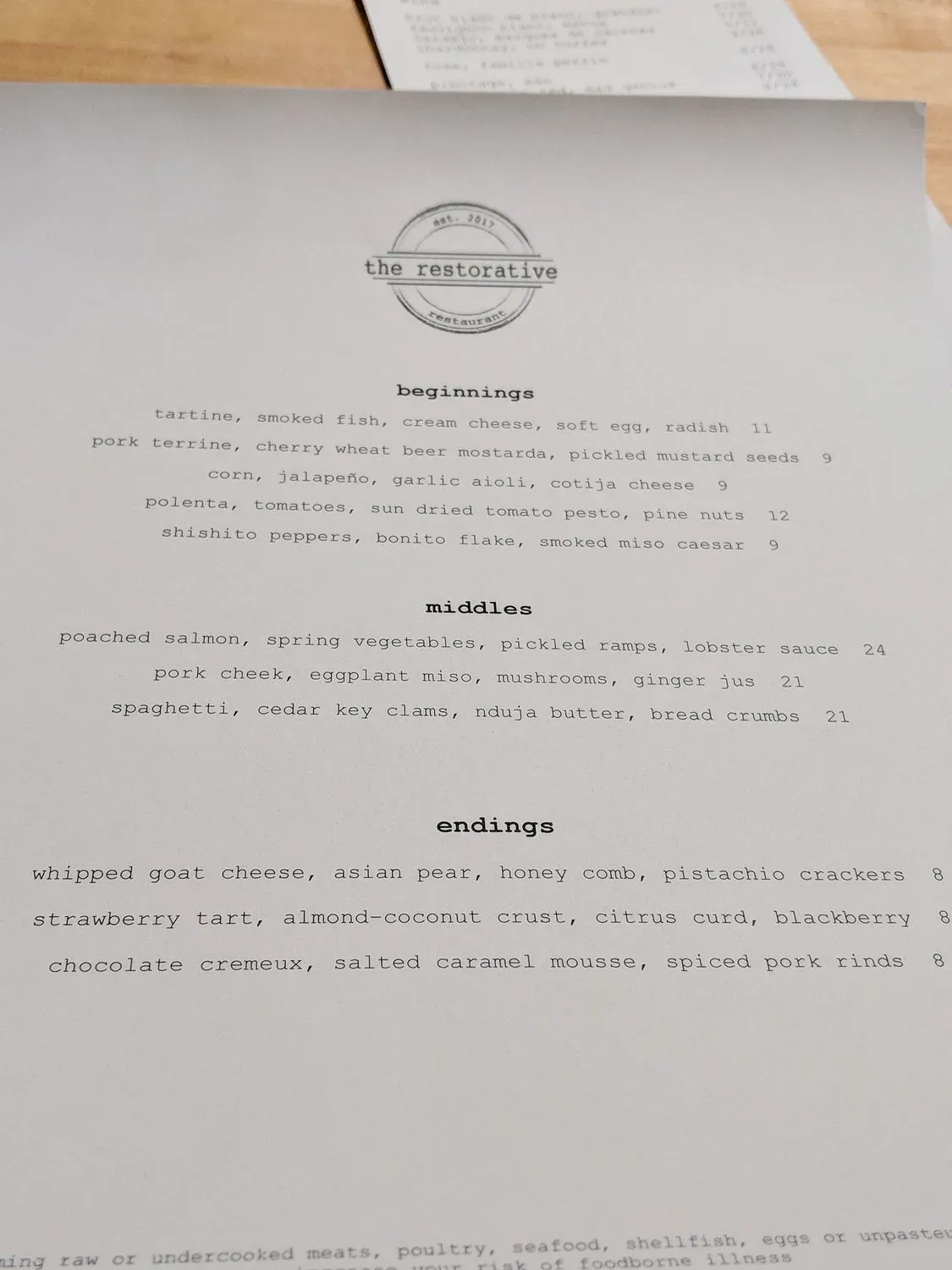 Menu 6