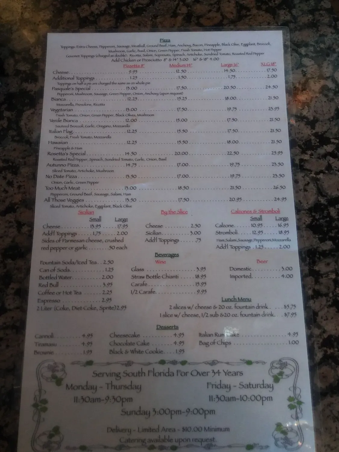 Menu 4