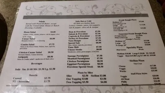 Menu 5