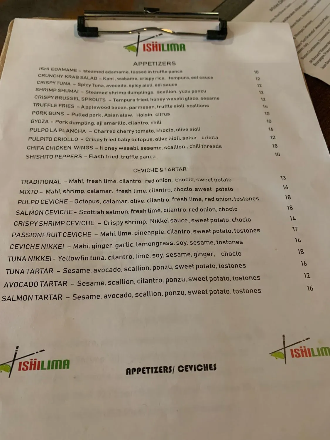 Menu 5