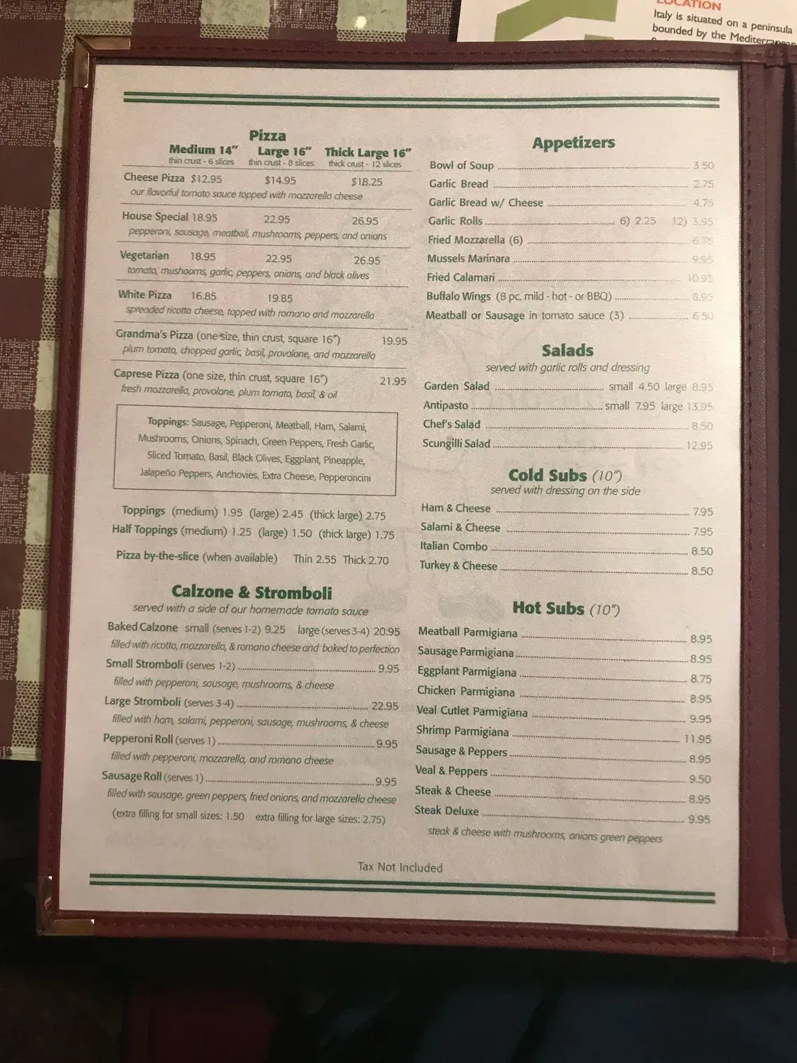 Menu 2