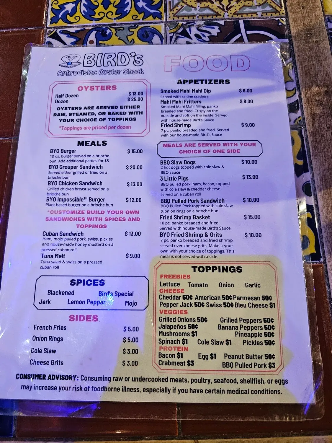 Menu 2