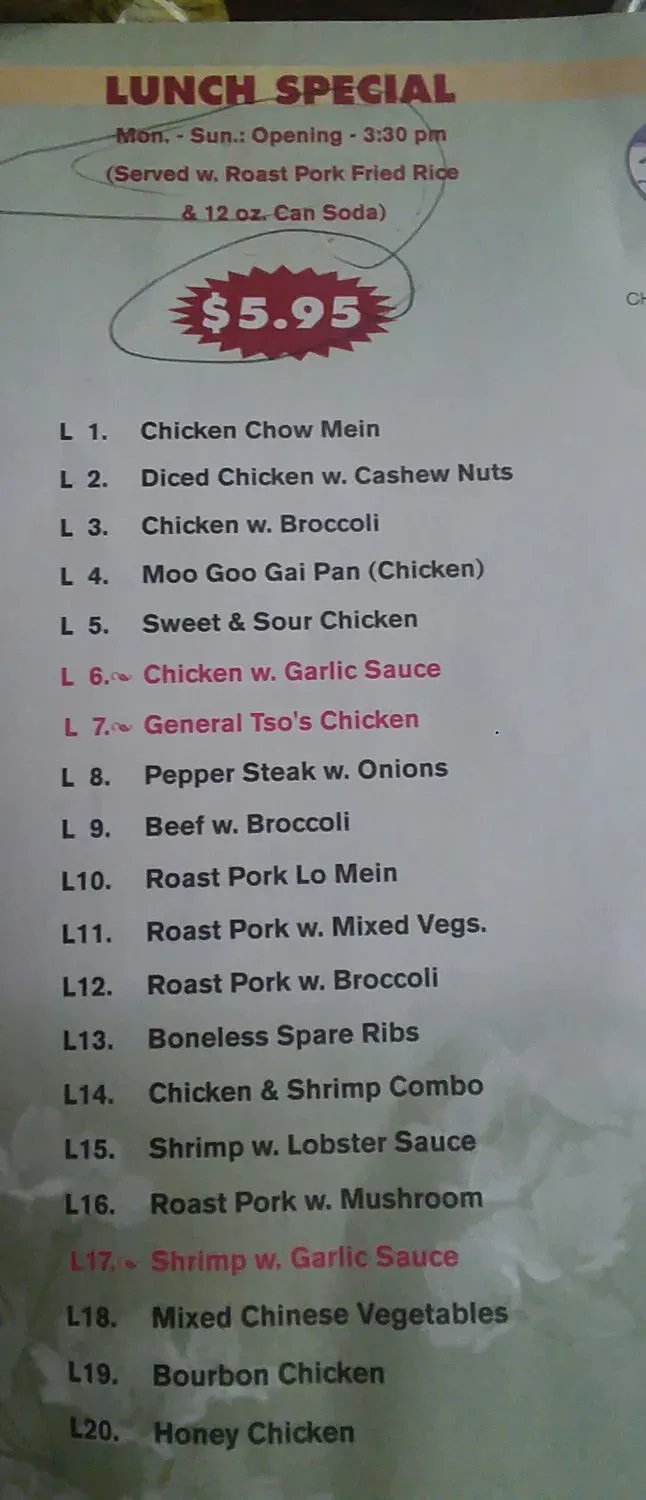 Menu 5