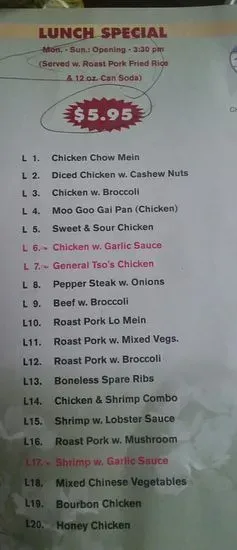 Menu 5