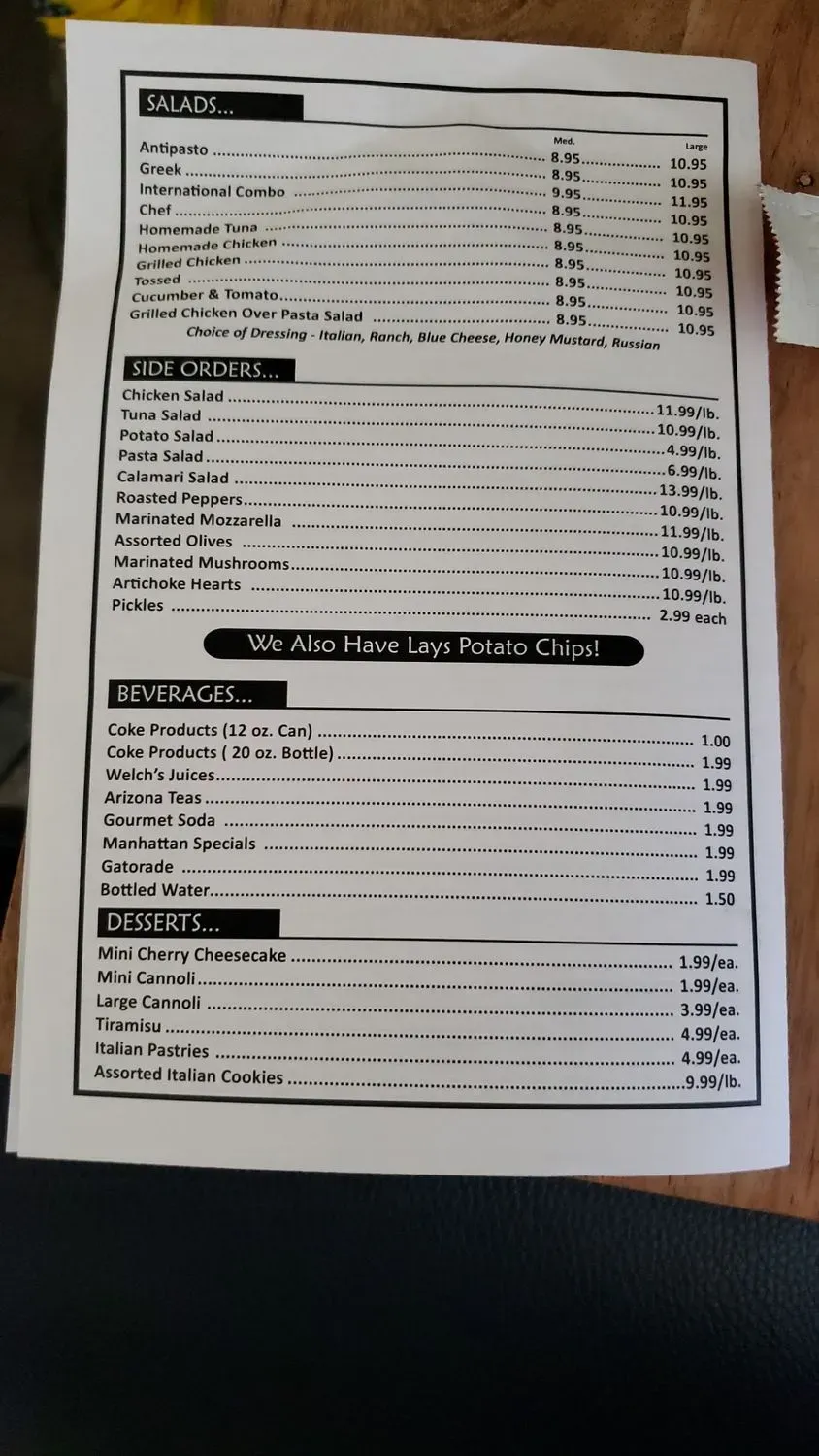 Menu 4