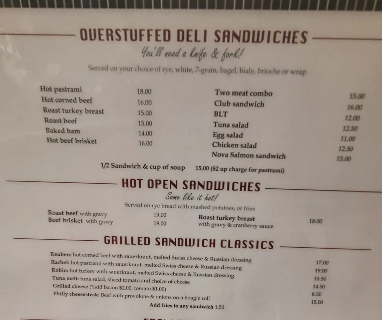 Menu 5