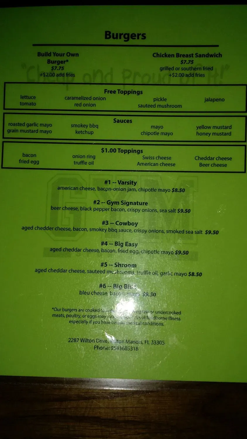 Menu 6