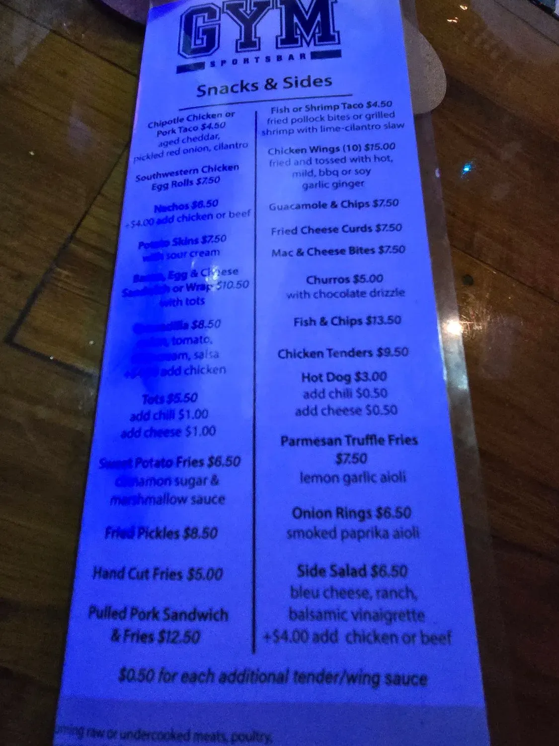 Menu 5