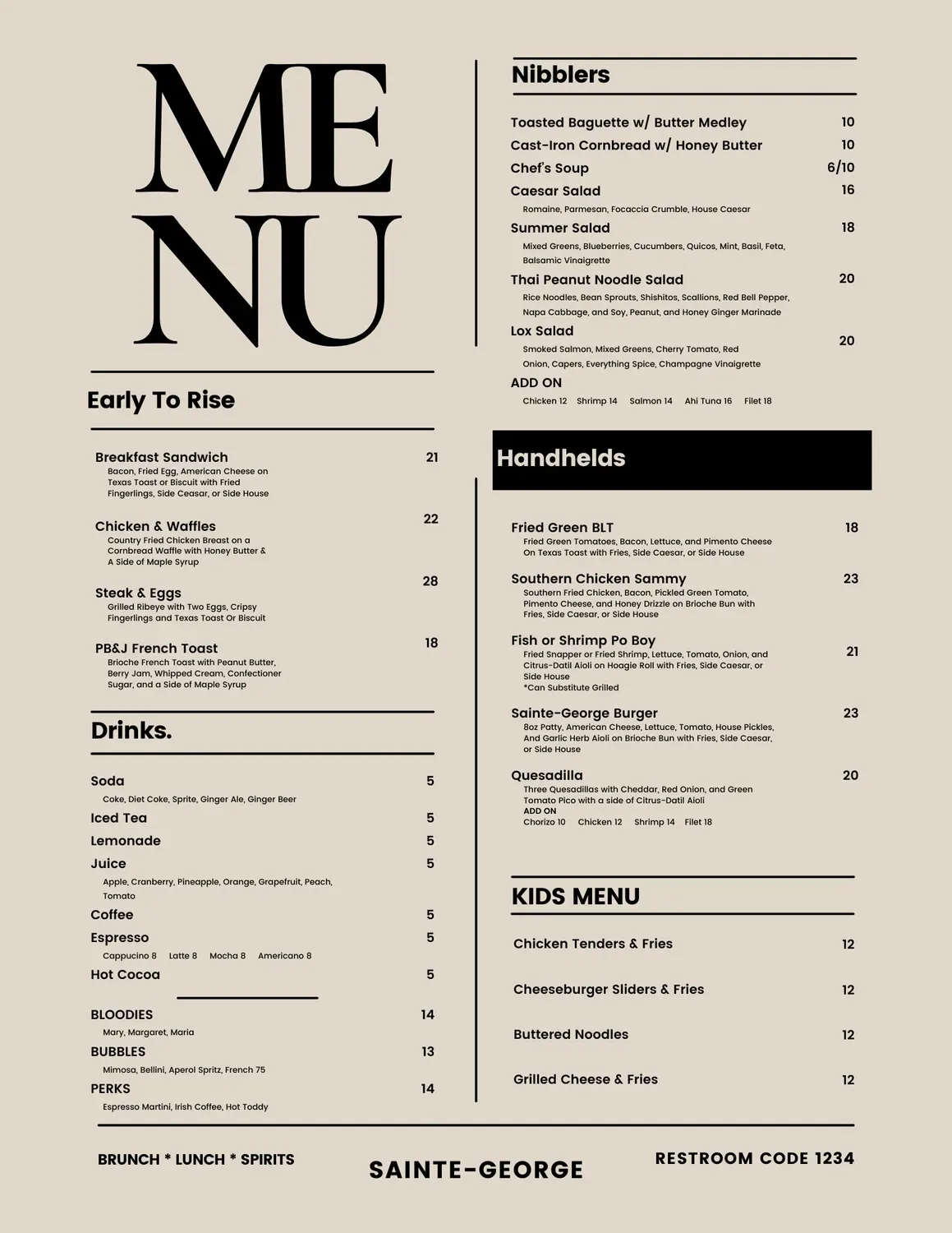 Menu 2