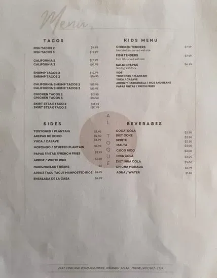 Menu 2