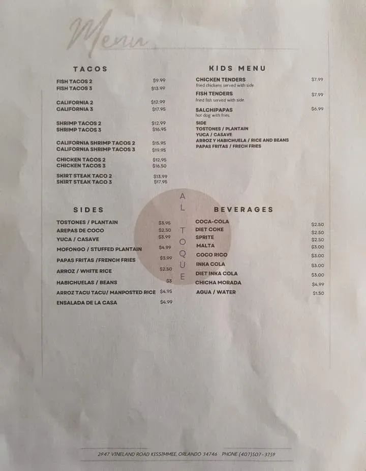 Menu 2