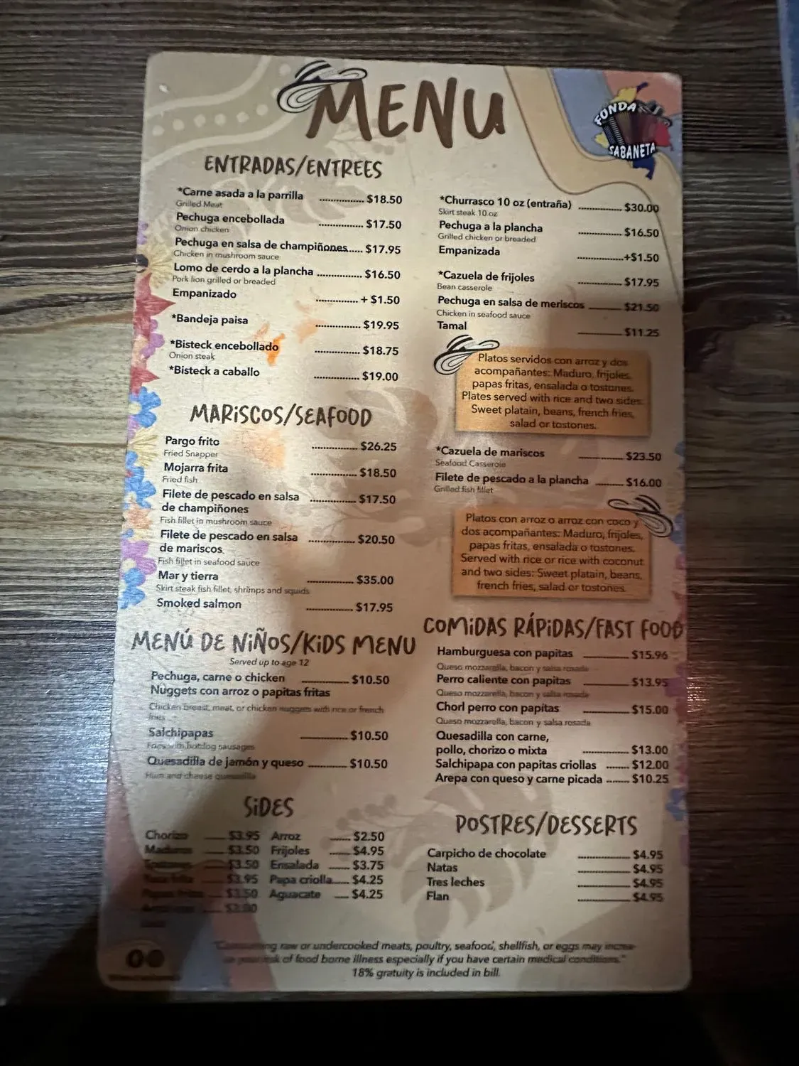 Menu 6