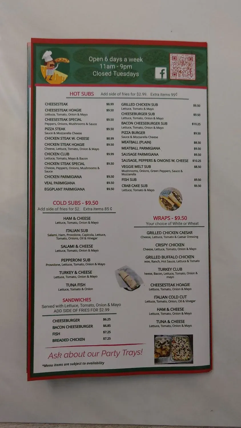 Menu 5