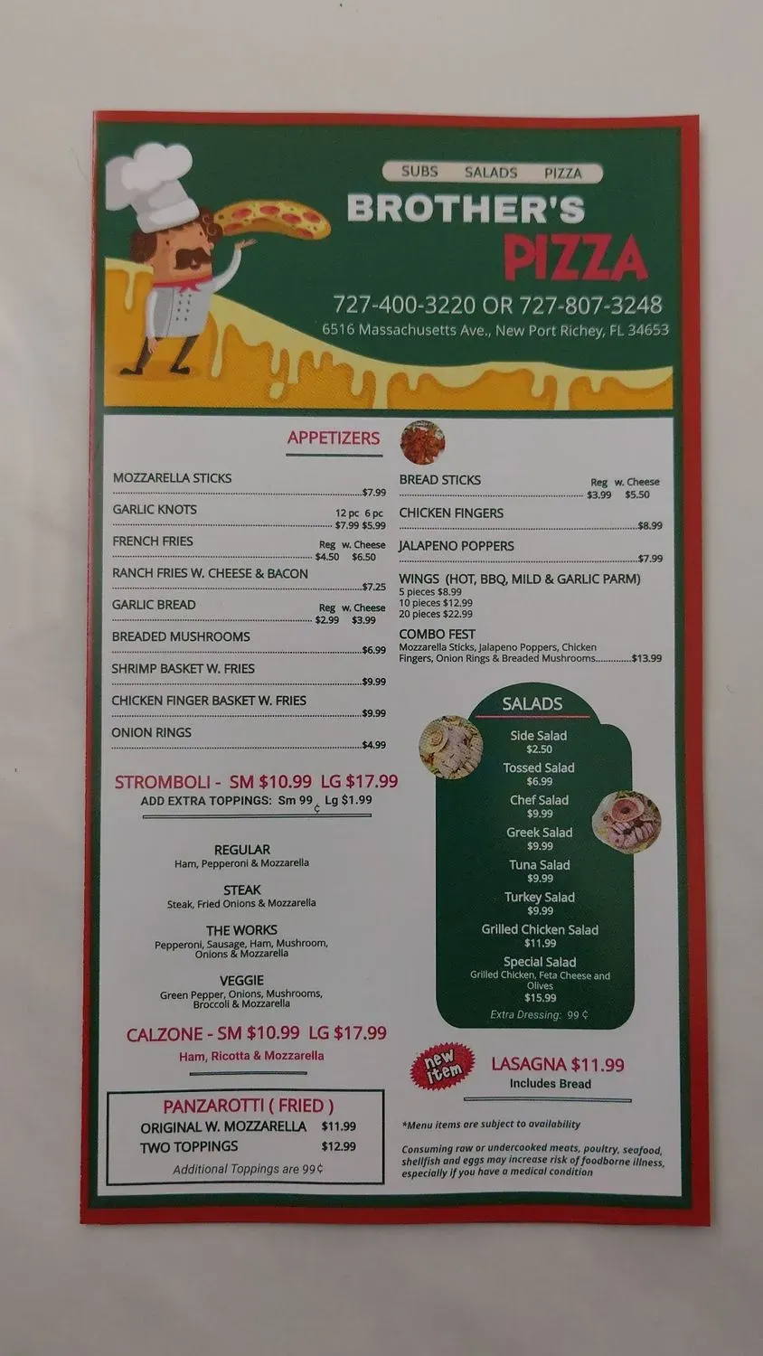 Menu 6