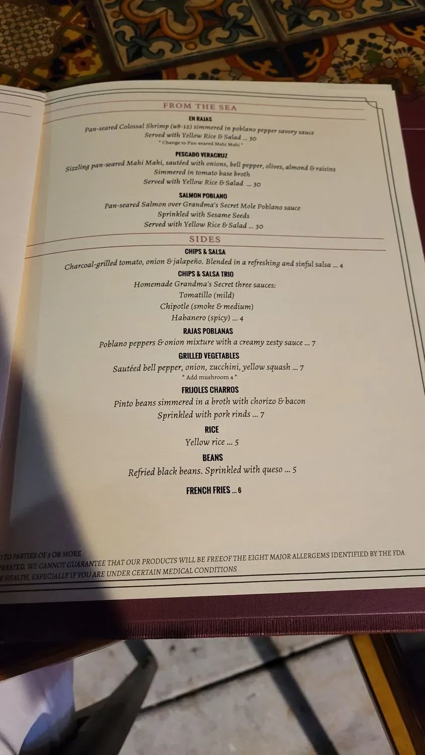 Menu 6